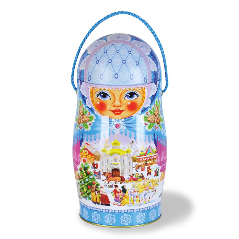 Матрешка синяя №25/12